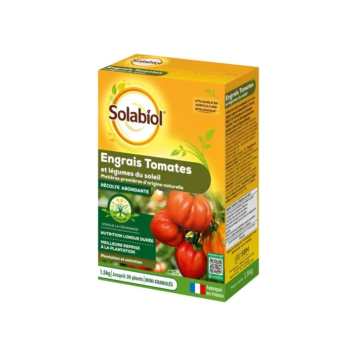 Solabiol SOTOMY15 Fertilizante de Tomate y Frutas Vegetales - 1.5 Kg Solabiol SOTOMY15 Fertilizante de Tomate y Frutas Vegetales - 1.5 Kg