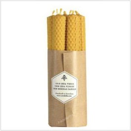 CERABELLA Rusc1-7 Vela Cera de Abeja 2x20cm 7uds Artesanal 100% Cera de Abeja
