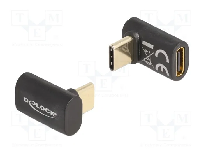 DeLOCK Adaptador USB Type-C 40 Gbps 8K 60 Hz PD 3.0 100 W Angular Antracita DeLOCK Adaptador USB Type-C 40 Gbps 8K 60 Hz PD 3.0 100 W Angular Antracita