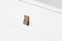DKD Home Decor Mueble TV Urban Blanco Natural 140 x 55 x 40 cm con 2 Cajones y 1 Puerta