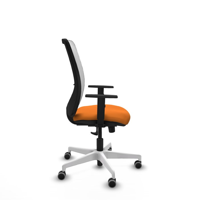 PIQUERAS Y CRESPO Silla de oficina Zulema Naranja y Blanco PIQUERAS Y CRESPO Silla de oficina Zulema Naranja y Blanco