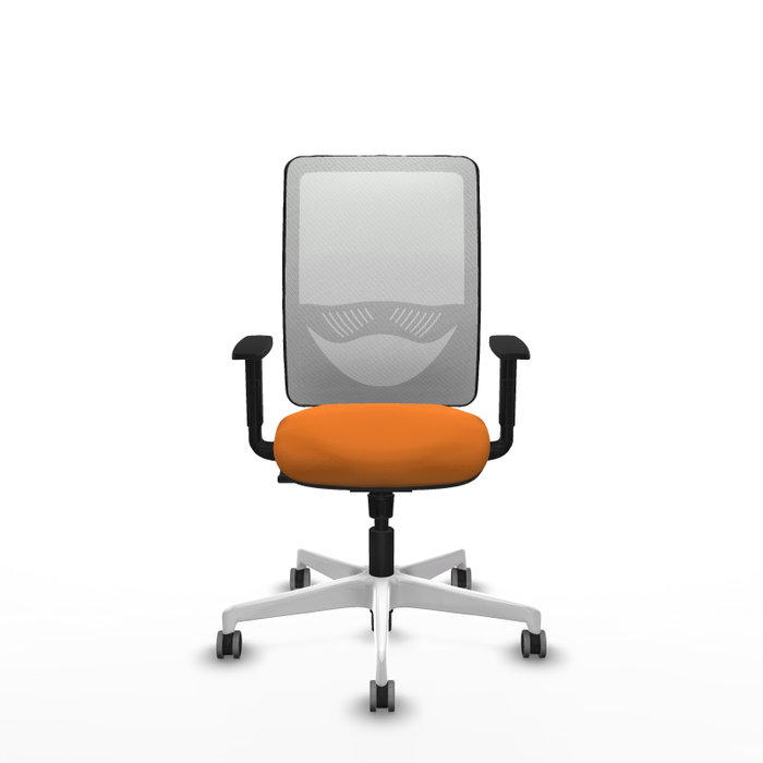 PIQUERAS Y CRESPO Silla de oficina Zulema Naranja y Blanco PIQUERAS Y CRESPO Silla de oficina Zulema Naranja y Blanco