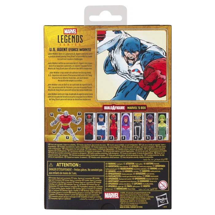 Hasbro Marvel Legends U.S. Agent (Force Works) Figura de Acción 15 cm