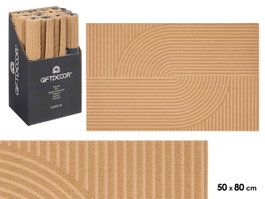 GIFTDECOR Felpudo Rectangular Marrón 50x80cm