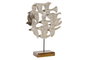 DKD Home Decor Decoración de Pájaros en Albasia y Hierro, Beige y Marrón