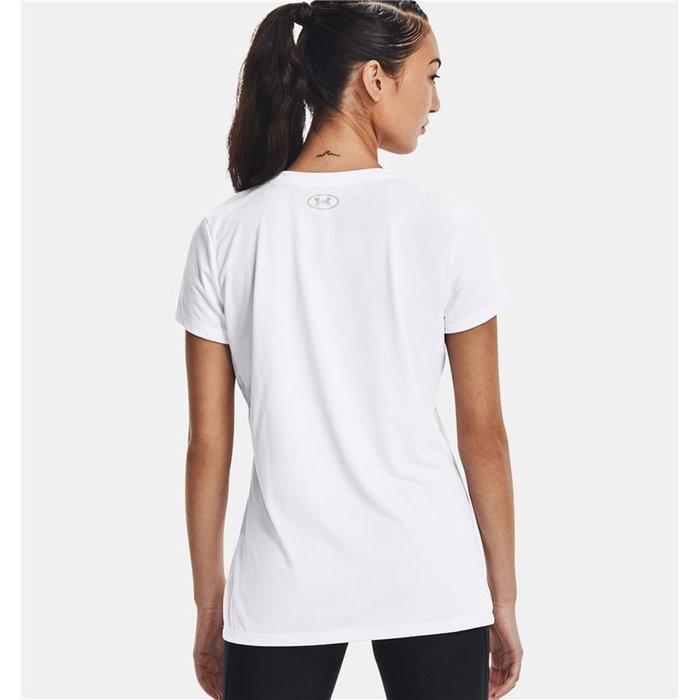 Camiseta de Manga Corta Mujer Under Armour 1369864-100 Blanco (XS)
