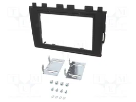 ACV Bastidor de montaje de radio 2 DIN negro para VW