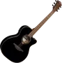 LAG Guitarra Acústica Auditorium Slim Cutaway Tramontane 118 A/E Electroacústica Negra Brillante