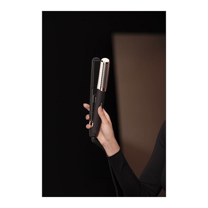 Rowenta Ultimate Experience Premium SF8230F0 Plancha de Pelo Cerámica, Negro/Cobre, 120-200°C, 25s Calentamiento, Apagado Automático