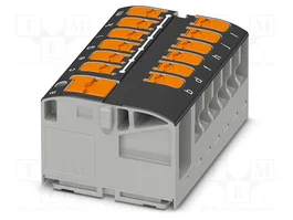 PHOENIX CONTACT PTVFIX 6/12X2.5 BK Conector de carril push-in