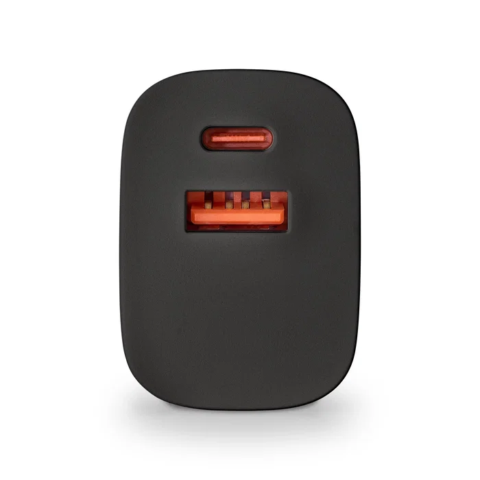 NGS BUD 33W Cargador de Pared GaN con USB-C y USB-A Negro