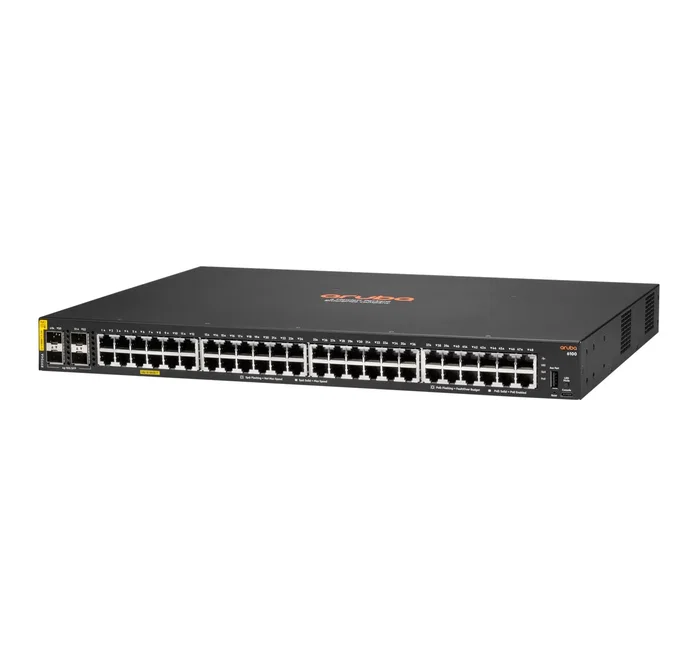 HPE Aruba Networking CX 6100 48G Class4 PoE 4SFP+ 740W HPE Aruba Networking CX 6100 48G Class4 PoE 4SFP+ 740W