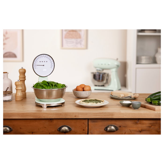 Smeg Báscula de cocina 50's Style Verde pastel