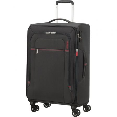 American Tourister 133190-2645 Maleta Mediana Spinner Expansible 67cm Gris y Rojo American Tourister 133190-2645 Maleta Mediana Spinner Expansible 67cm Gris y Rojo