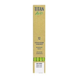 Titan Arts Lápiz Acuarelable Verde Claro