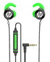 HP Auricular Gaming con Doble Micrófono Extraíble, Control de Volumen, Color Verde - Auricular HP Gaming con Doble Microfono (Extraible) y Control de Volumen - Verde