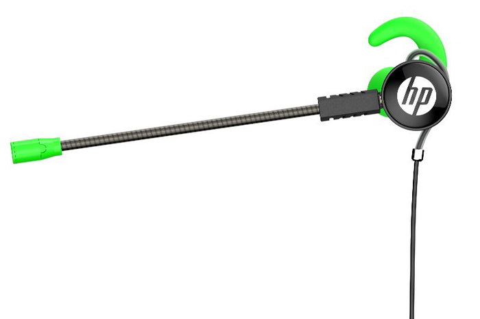 HP Auricular Gaming con Doble Micrófono Extraíble, Control de Volumen, Color Verde - Auricular HP Gaming con Doble Microfono (Extraible) y Control de Volumen - Verde