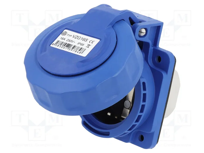 SEZ DK VZG 16S Tomacorriente Hembra 16A 250VAC SEZ DK VZG 16S Tomacorriente Hembra 16A 250VAC