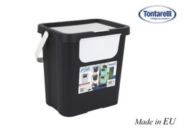 Inde Papelera Moda Double 24L Blanco/Negro (6 Unidades)