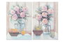 DKD Home Decor Cuadro Lienzo MDF 60x2,5x90 Florero Surtido de 2 Unidades