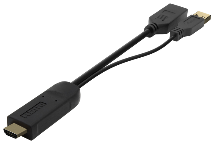 Aisens Conversor Activo HDMI 2.0 a DisplayPort V1.2 con USB, 4K@60Hz, Negro