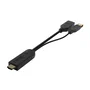 Aisens Conversor Activo HDMI 2.0 a DisplayPort 1.2 con USB, 4K@60Hz, Negro