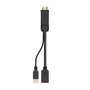 Aisens Conversor Activo HDMI 2.0 a DisplayPort 1.2 con USB, 4K@60Hz, Negro
