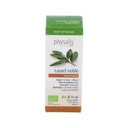 PHYSALIS Esencia Laurel 10ml Bio - Aceite Esencial Puro de Hoja de Laurel, Estimula Apetito y Digestión