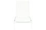 DKD Home Decor Tumbona de Jardín y Terraza Reclinable con Ruedas, Estructura de Aluminio y Textilene, Color Blanco, 64x97x187.5 cm