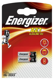 Energizer Blíster de 2 Pilas Alcalinas A27 12V