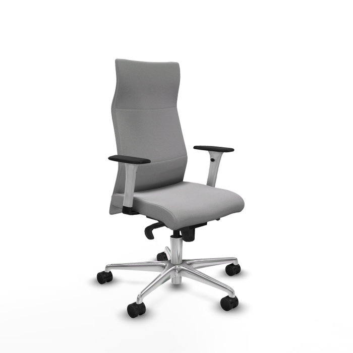 PIQUERAS Y CRESPO Sillón Albacete Gris Claro con Mecanismo Sincro y Base de Aluminio PIQUERAS Y CRESPO Sillón Albacete Gris Claro con Mecanismo Sincro y Base de Aluminio