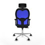 PIQUERAS Y CRESPO Silla de oficina Jorquera Azul con mecanismo Sincro/Traslack