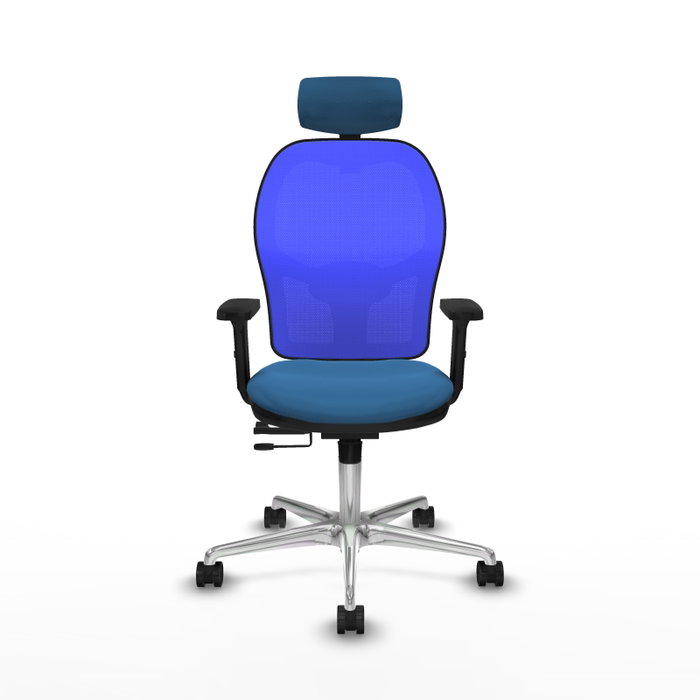 PIQUERAS Y CRESPO Silla de oficina Jorquera Azul con mecanismo Sincro/Traslack PIQUERAS Y CRESPO Silla de oficina Jorquera Azul con mecanismo Sincro/Traslack