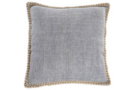 DKD Home Decor Cojín de Lino Gris 50x50x8 cm (Pack de 2)