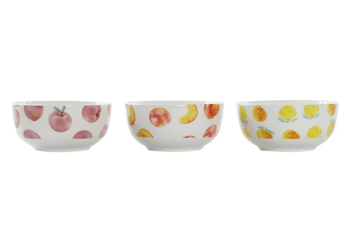 DKD Home Decor Bol de Porcelana Frutas Surtido de Colores DKD Home Decor Bol de Porcelana Frutas Surtido de Colores