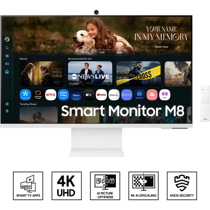 Samsung Smart Monitor M8 M80F 32 pulg. 4K UHD Blanco Samsung Smart Monitor M8 M80F 32 pulg. 4K UHD Blanco