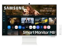 Samsung LS32FM801UUXEN Smart Monitor M8 32" 4K VA HDR10+ USB-C PD65W Cámara