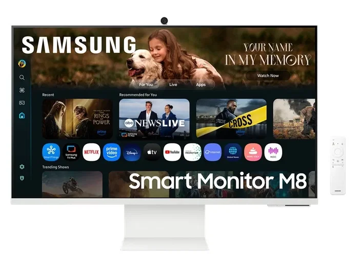Samsung LS32FM801UUXEN Smart Monitor M8 32" 4K VA HDR10+ USB-C PD65W Cámara Samsung LS32FM801UUXEN Smart Monitor M8 32" 4K VA HDR10+ USB-C PD65W Cámara
