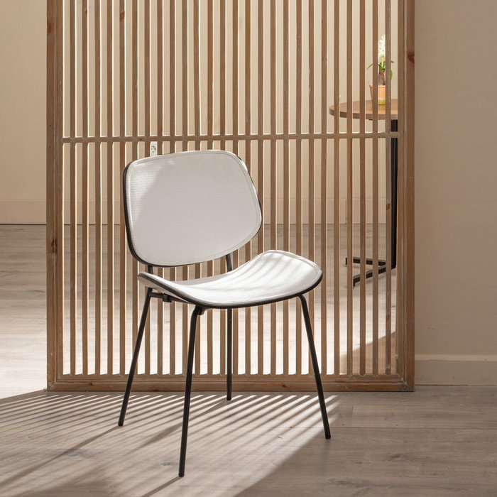 Silla Blanco Dm-Metal Salón 49 X 50 X 80 cm (Set de 2)