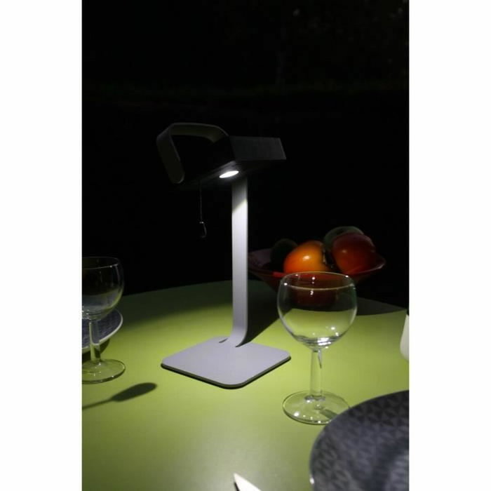 Aucune Lámpara de mesa solar de diseño Easy - Gris Aucune Lámpara de mesa solar de diseño Easy - Gris