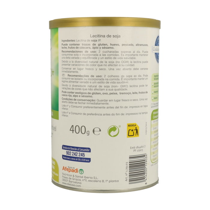 Dietisa Lecitina de Soja IP Savid 400 g Dietisa Lecitina de Soja IP Savid 400 g