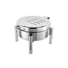 Sambonet Chafing Dish Red, Fuente calentador de acero inoxidable para buffet, 36 cm de diámetro