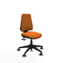 PIQUERAS Y CRESPO Silla de oficina Elche Naranja sin brazos
