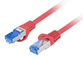 LANBERG PCF6A-10CC Cable de Red Cat6a S/FTP S-STP 0,5 m Rojo