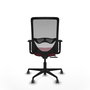 PIQUERAS Y CRESPO Silla de oficina Zulema Granate y Gris