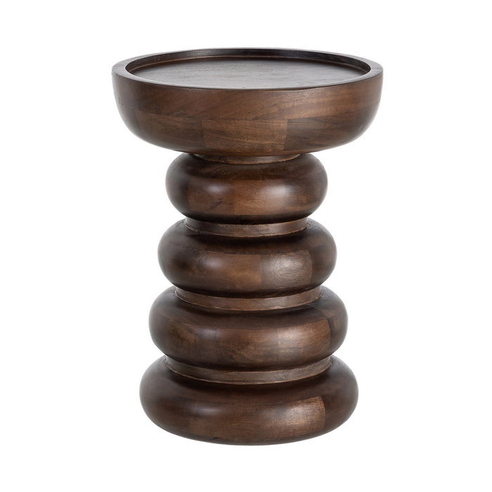 Mesita Marrón Madera de Mango Salón 35 X 35 X 47 cm