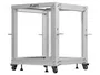 Lanberg Open Rack 12U 600x600-1100 regulado gris
