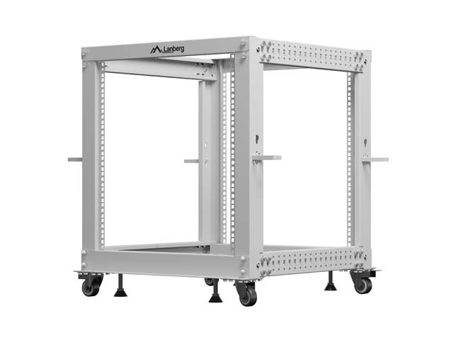 Lanberg Open Rack 12U 600x600-1100 regulado gris