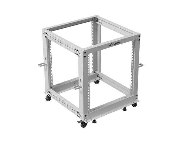 Lanberg Open Rack 12U 600x600-1100 regulado gris