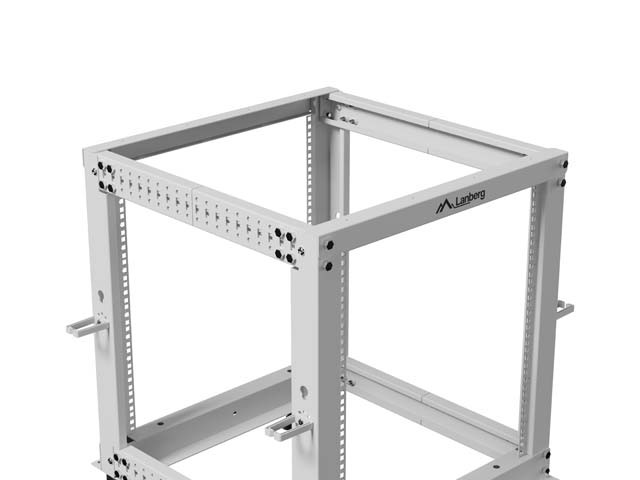 Lanberg Open Rack 12U 600x600-1100 regulado gris